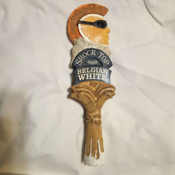 Shock Top Belgian White beer-tap keg handle 12", Snowflake design - Picture 6 of 12